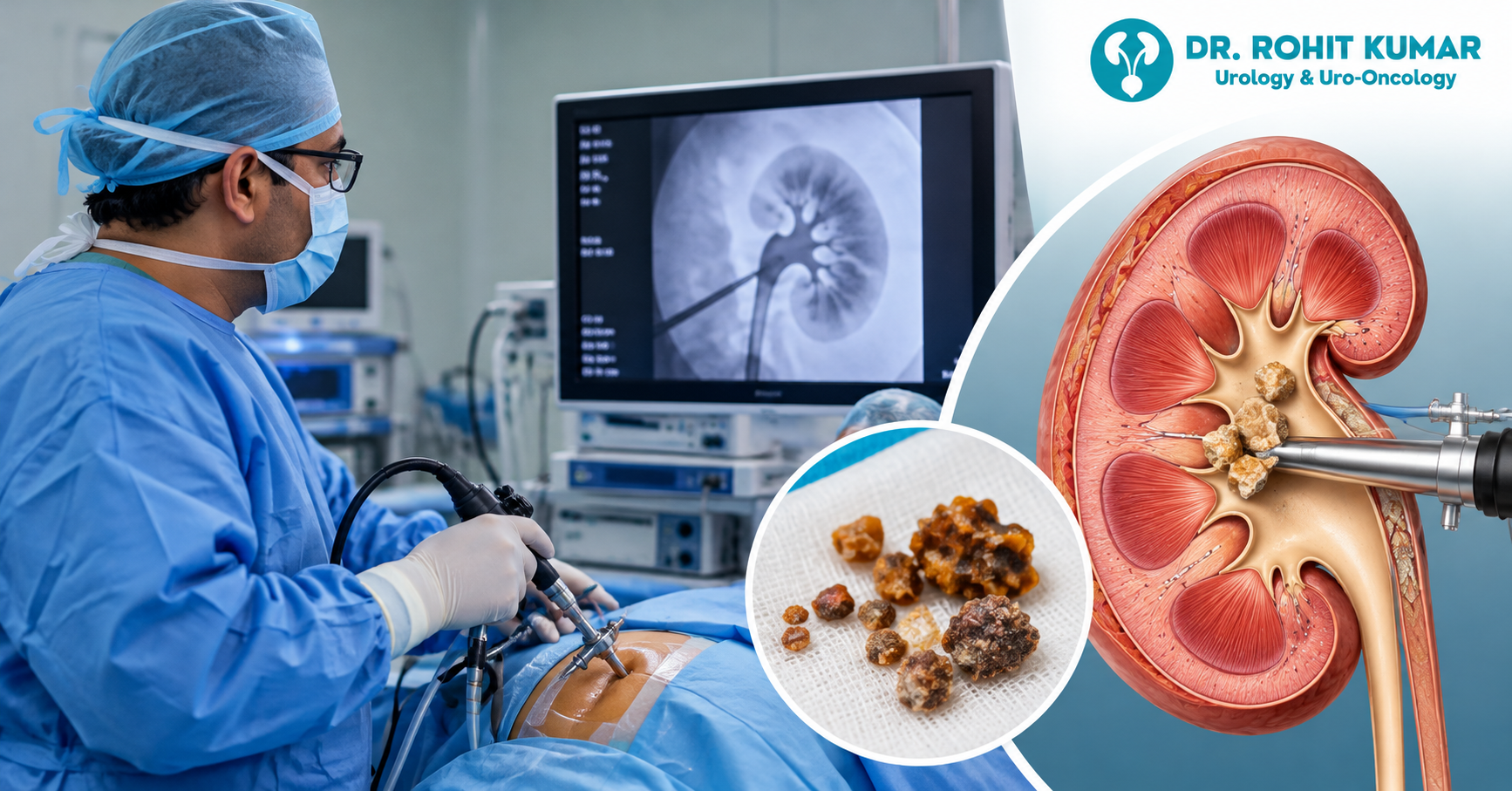 PCNL surgery for kidney stone removal in Noida